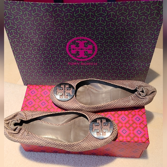 Tory Burch Designer Brown Animal Print Size 8.5 - Picture 3 of 3